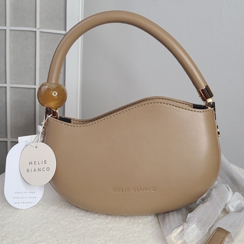 Melie Bianco Tan Handbag